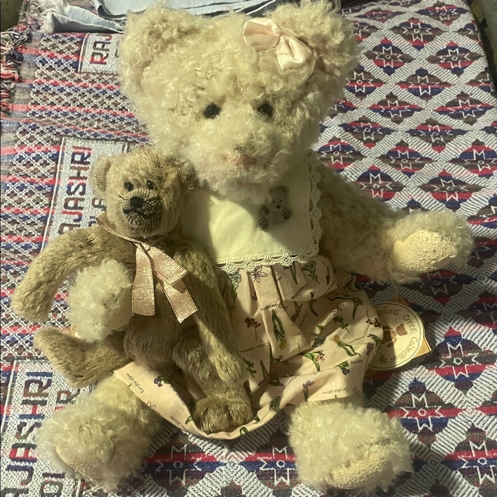Collectable Adorable Cream Teddy Bear Set